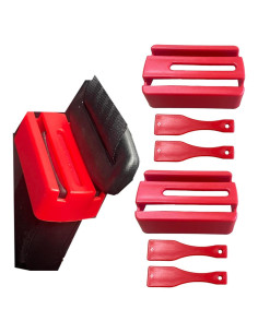 Guardabuckle de Cinturón de Seguridad HowseHold 2 Piezas Rojo