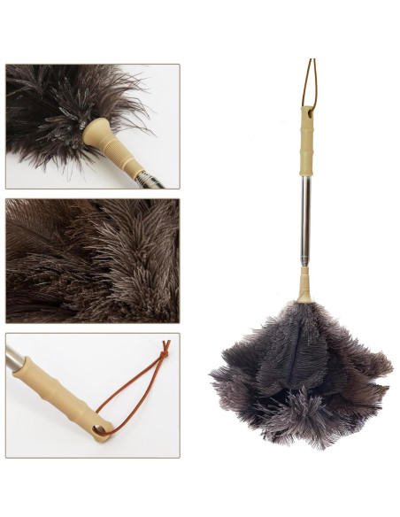 Duster de Plumas de Avestruz Aldwin Extensible 50.8-110.7 cm