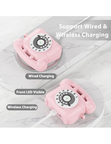 Funda Protectora KOREDA para AirPods Pro 2/1 - Rosa