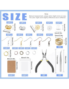 Kit de Suministros para Hacer Pendientes Glarks 1533 Piezas 2