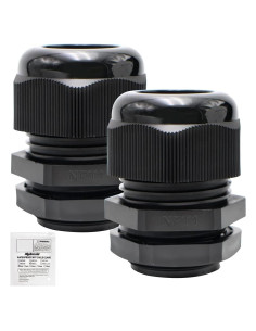 Conector de Cable NPT 1" MakerEle - 2 Piezas Nylon Impermeable