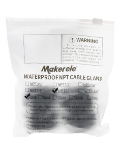 Conector de Cable NPT 1" MakerEle - 2 Piezas Nylon Impermeable 2