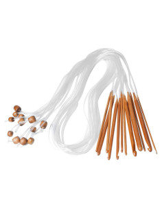 Juego de Ganchillos Tunecinos Afganos Poweka 12 Tamaños 3mm a 10mm