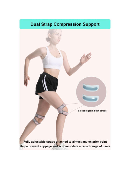 Férula para Rodilla SUJAYU Rosa Ajustable para Alivio de Dolor