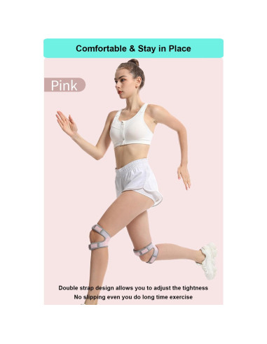 Férula para Rodilla SUJAYU Rosa Ajustable para Alivio de Dolor