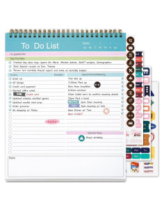 Bloc de Notas de Tareas GuanQiao 52 Hojas 21.6x26.7cm