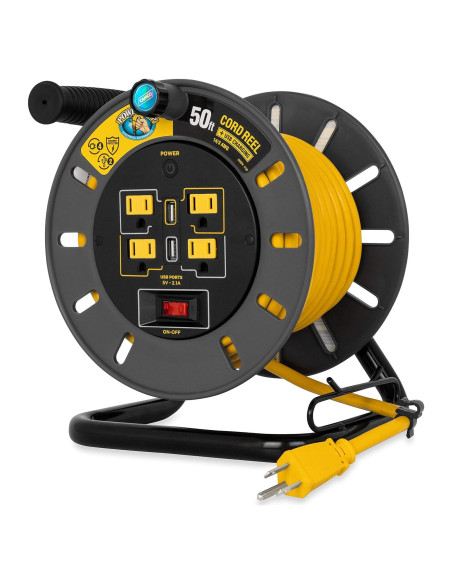 Carrete de Cable de Extensión Camco 15,24m 13A 125V USB