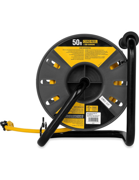 Carrete de Cable de Extensión Camco 15,24m 13A 125V USB