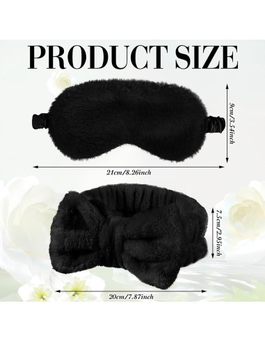 Conjunto de Spa Jexine 24 Pcs: Bandas y Máscaras Negras