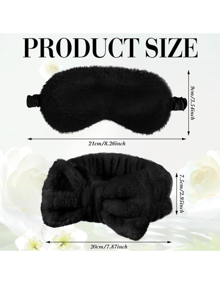 Conjunto de Spa Jexine 24 Pcs: Bandas y Máscaras Negras