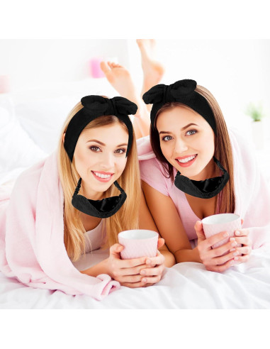 Conjunto de Spa Jexine 24 Pcs: Bandas y Máscaras Negras