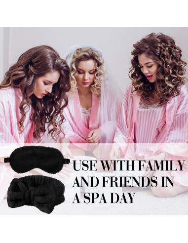 Conjunto de Spa Jexine 24 Pcs: Bandas y Máscaras Negras