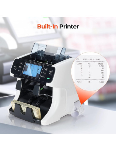 Contadora de Dinero MUNBYN IMC40 2 Bolsillos Pantalla Táctil