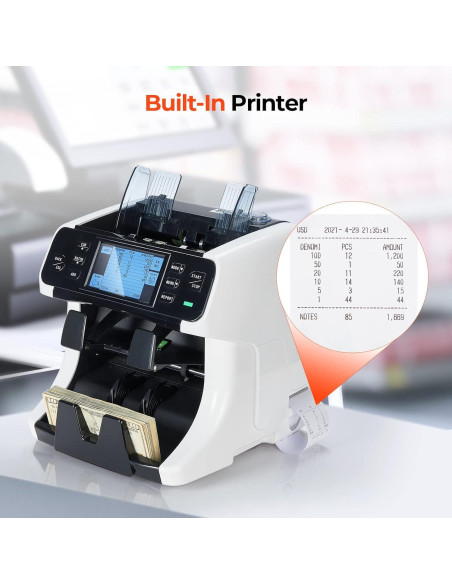 Contadora de Dinero MUNBYN IMC40 2 Bolsillos Pantalla Táctil