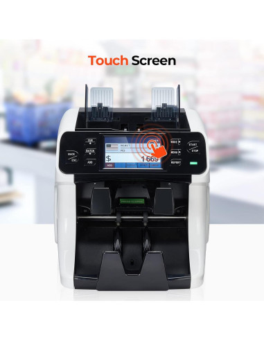 Contadora de Dinero MUNBYN IMC40 2 Bolsillos Pantalla Táctil