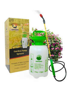 Pulverizador de Jardín SunVara 5L Presión Bomba Ajustable 2