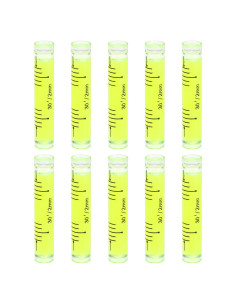 Nivel de Burbuja Cilíndrico Mini HARFINGTON 10pcs 9x5cm PMMA