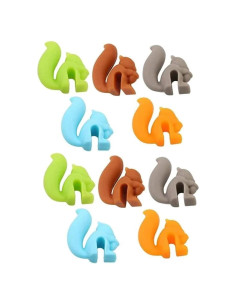 Set de 10 Soportes para Bolsa de Té Ardilla Silicona Dreamxue