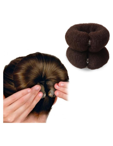 2 Anillos de Donut para Moño de Cabello VANTOBEST 20cm