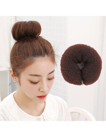 2 Anillos de Donut para Moño de Cabello VANTOBEST 20cm