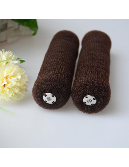 2 Anillos de Donut para Moño de Cabello VANTOBEST 20cm