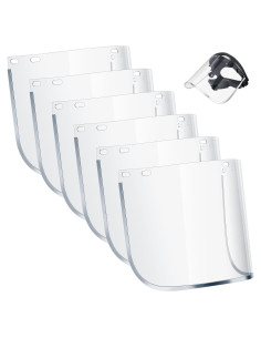 Escudos Faciales de Seguridad Kingdder 6 Pcs Policarbonato