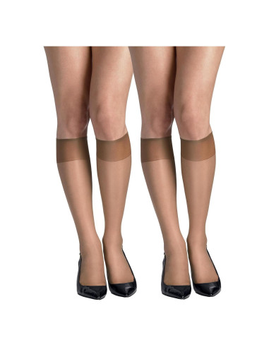 Medias de Rodilla Transparentes Hanes Silk Reflections