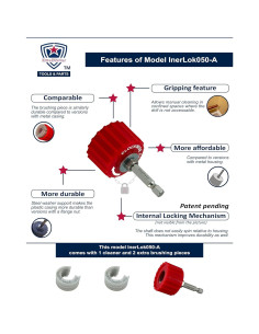 Limpiador de Tubos de Cobre Kwalitistar InerLok050-A 3PC 2