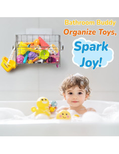 Organizador de Juguetes de Baño Umimile Acero Inoxidable 8.6L 2
