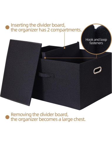 Organizador de Maletero BinWhiz 70L Plegable 59.4x39.9x29.9cm Negro