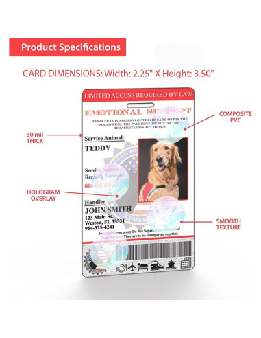 Identificación Animal de Apoyo Emocional XpressID con Código QR