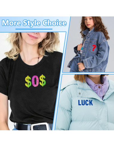 Letras Termoadhesivas LUHIMO 352 Piezas 2 Pulgadas Coloridas