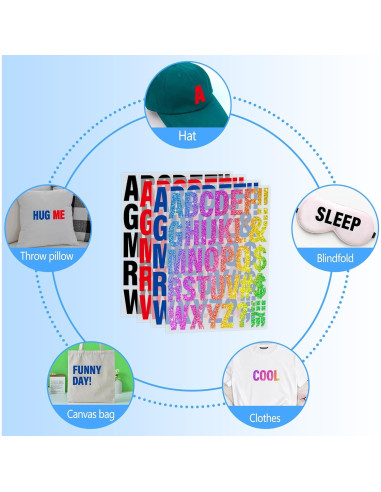 Letras Termoadhesivas LUHIMO 352 Piezas 2 Pulgadas Coloridas