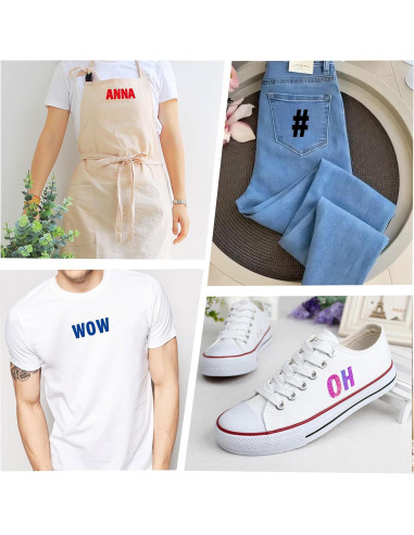 Letras Termoadhesivas LUHIMO 352 Piezas 2 Pulgadas Coloridas