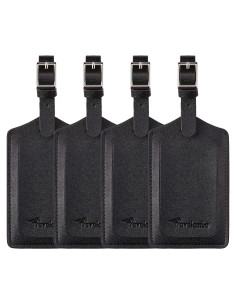 Etiquetas de Equipaje Travelambo de Cuero PU - 4 Piezas