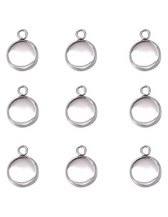 Bandejas de Colgante de Acero Inoxidable LANBEIDE 10mm 50Pcs