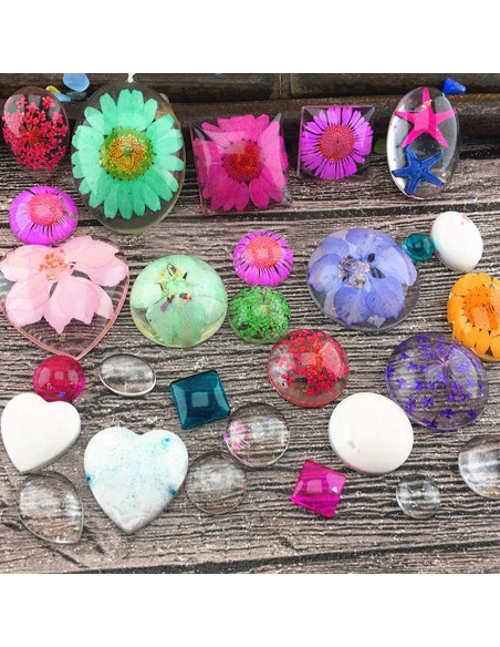 Kit de Joyería de Resina HOMEIDOL 31 Piezas con Moldes