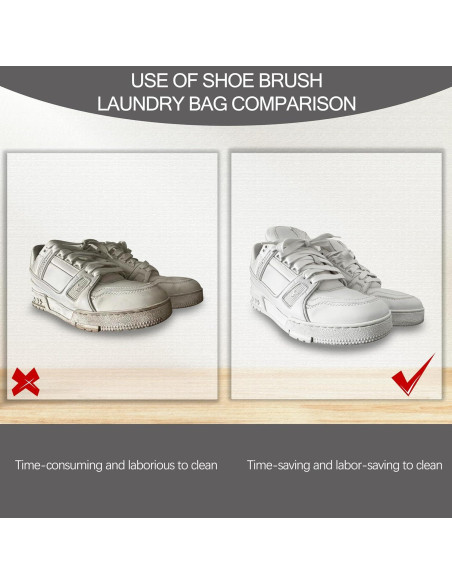 Bolsa de Lavado de Zapatos Reutilizable BERHW 2 Piezas Chenille Bolsa de Lavado de Zapatos Reutilizable BERHW 2 Piezas Chenille