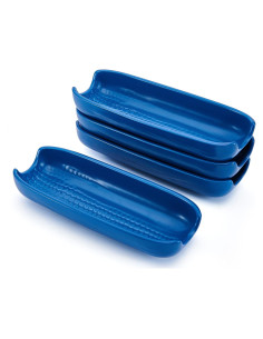 Set de 4 Platos de Cerámica para Maíz Pfaltzgraff Callie Azul