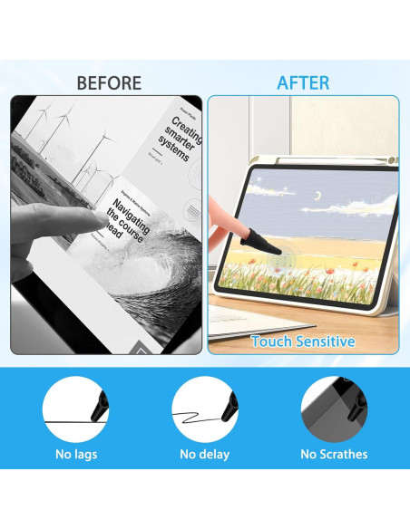 Bolígrafo de Dedo Silicona 6 Pcs ROBOHOOK Negro Táctil