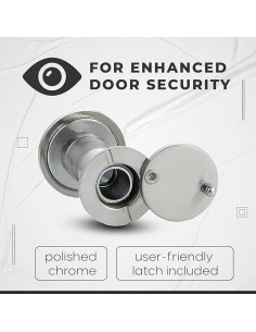 Mirilla para Puerta MomsUnited 200 Cromo Pulido con Broca 2