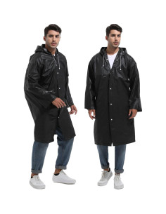 2 Chaquetas de Lluvia Reutilizables Borogo para Adultos - Impermeables 2