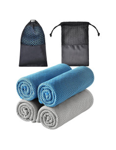 Toallas Enfriadoras TOBEHIGHER - Paquete de 4 Microfibra 99x29 cm