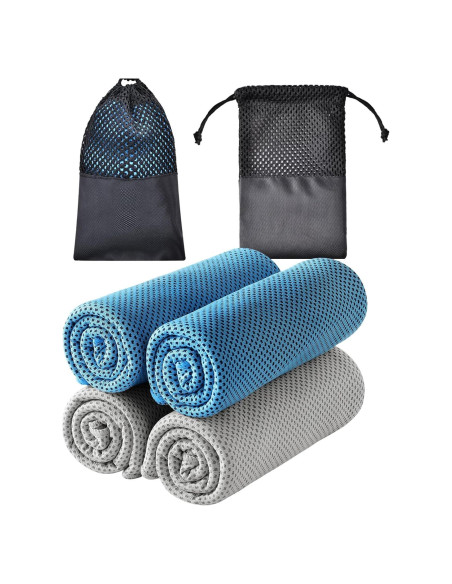 Toallas Enfriadoras TOBEHIGHER - Paquete de 4 Microfibra 99x29 cm