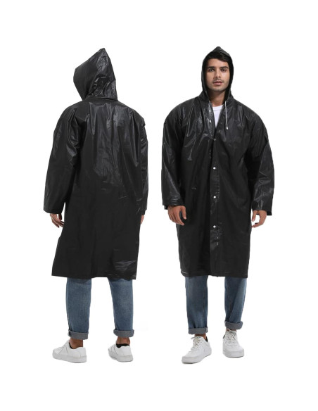 2 Chaquetas de Lluvia Reutilizables Borogo para Adultos - Impermeables