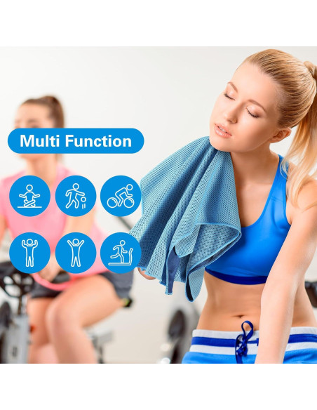 Toallas Enfriadoras TOBEHIGHER - Paquete de 4 Microfibra 99x29 cm