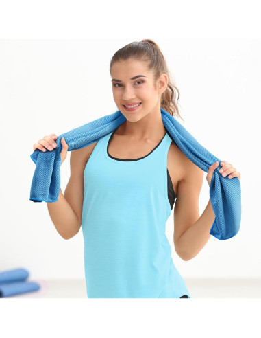 Toallas Enfriadoras TOBEHIGHER - Paquete de 4 Microfibra 99x29 cm