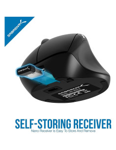 Ratón Inalámbrico Ergonómico SABRENT MS-WRCH 4D Recargable 2