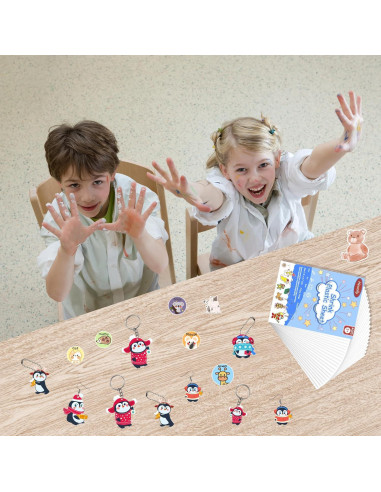 Hewolly Hojas de Plástico Retráctil 24 Piezas 20x14.5cm