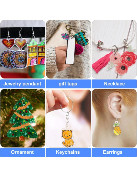 Hewolly Hojas de Plástico Retráctil 24 Piezas 20x14.5cm